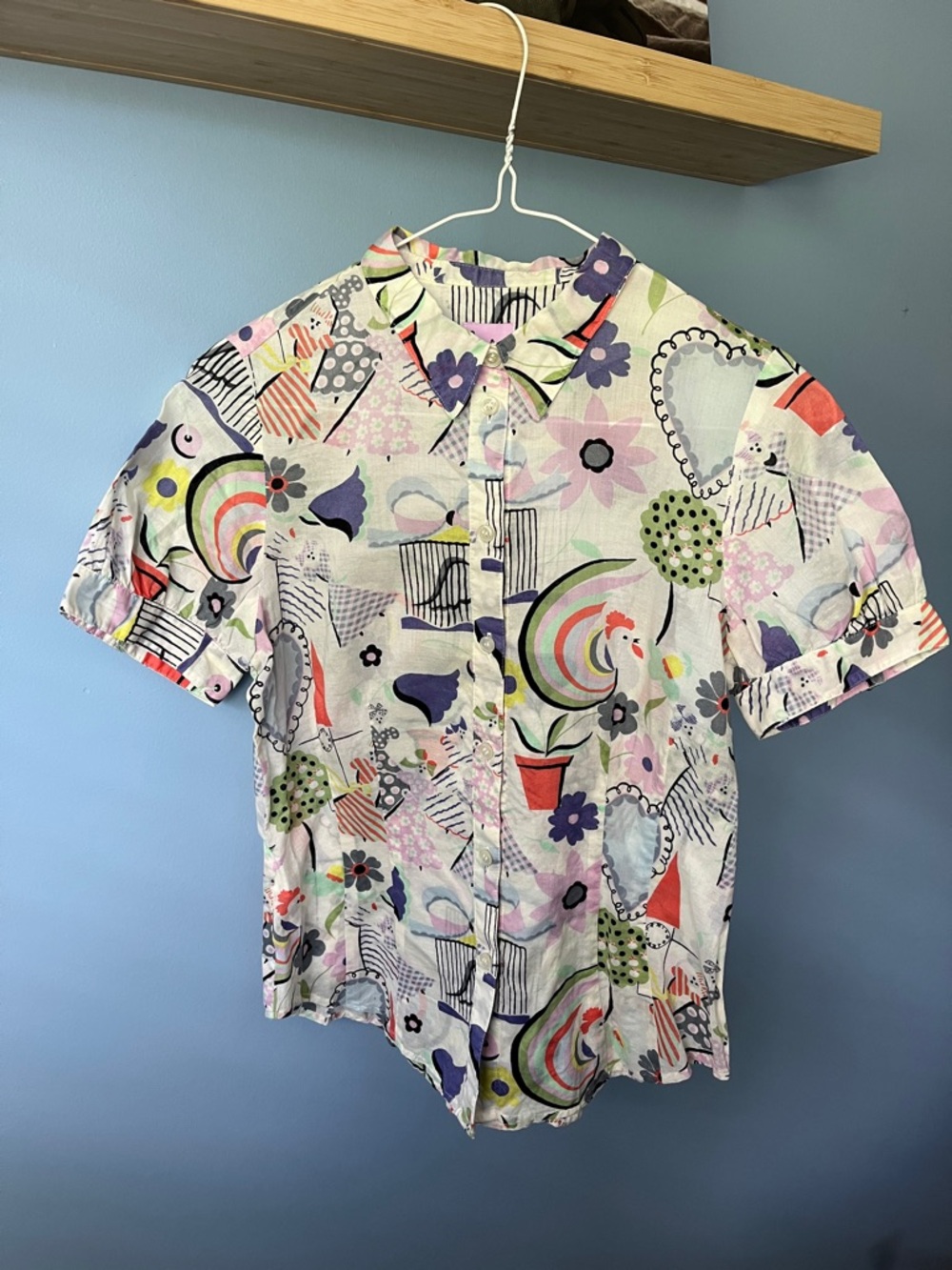 Paul Smith Multicolor Abstract Short-Sleeve Button-Down Shirt